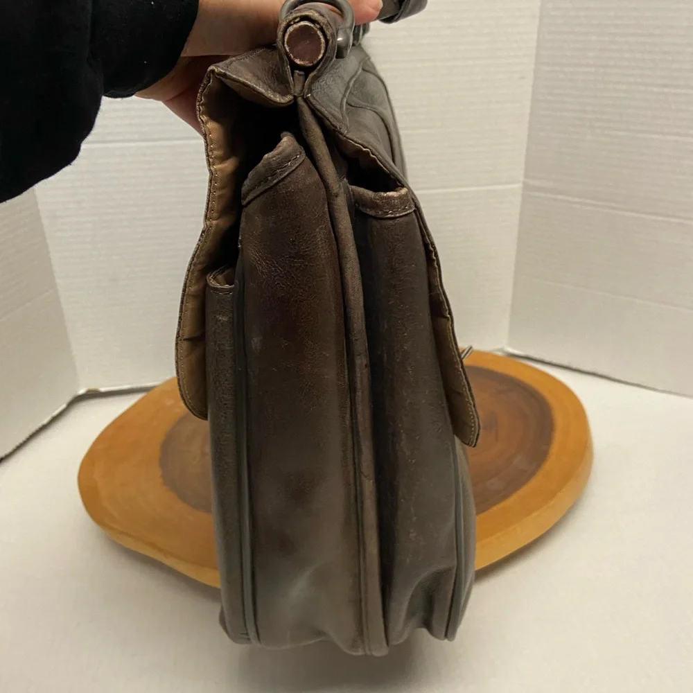 Solo New York Leather Laptop Briefcase Bag